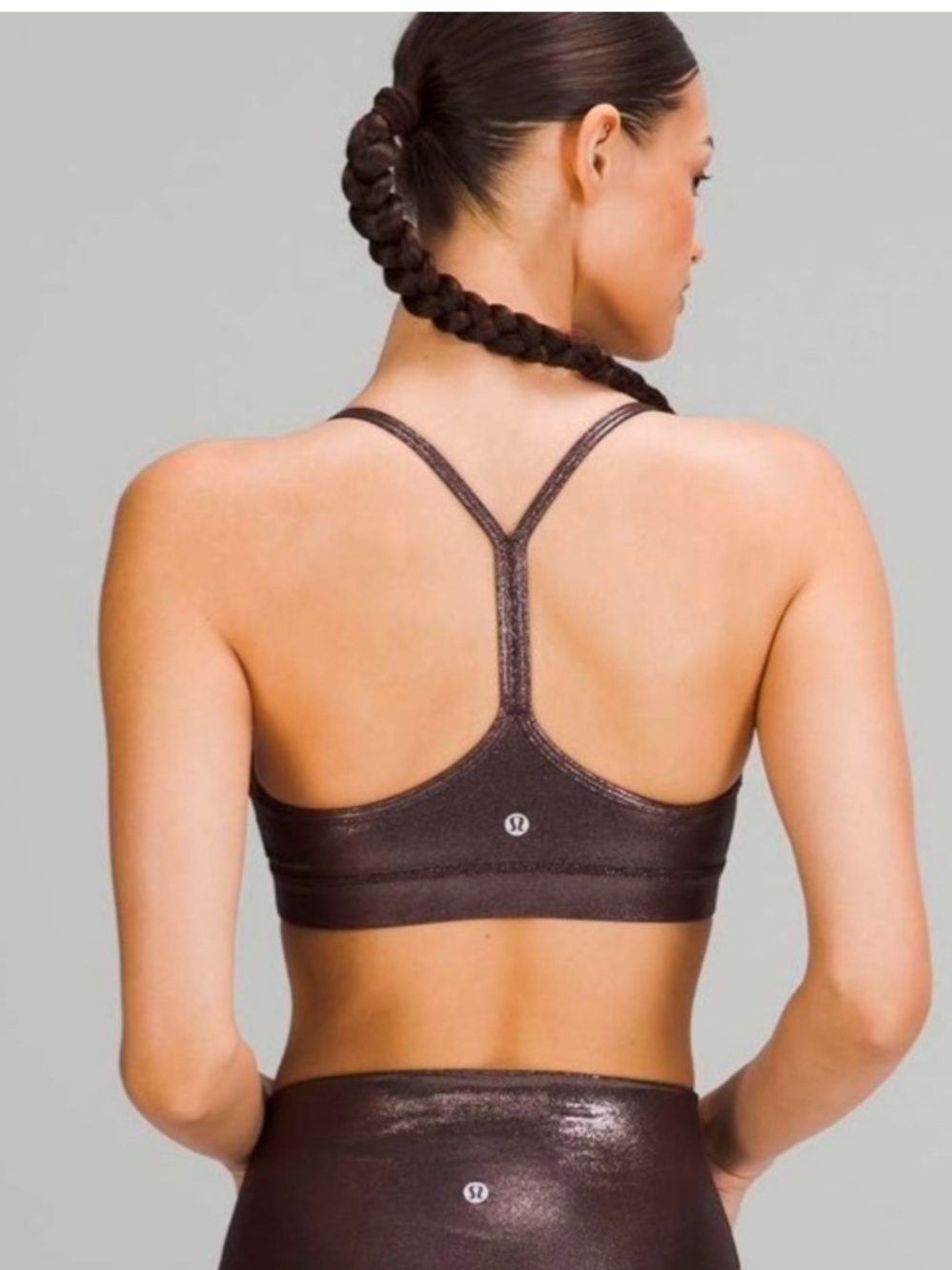 RARE Lululemon LIMITED EDITION Flow Nulu Y Foil Sports Bra 2 - Picture 2 of 9
